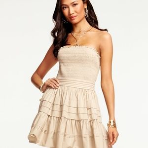 Ramy Brook Oliver Strapless Tiered Mini Dress - Size 4